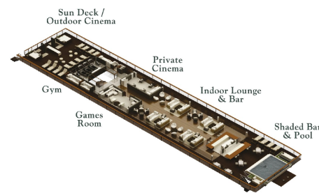 Aqua Expeditions Aqua Mekong Deck Plans Observation Deck.png